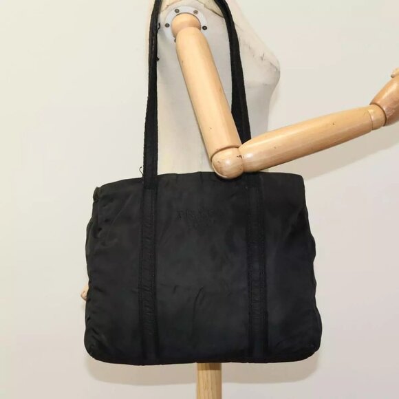 PRADA Tote Bag Nylon Black Auth - Picture 1 of 16